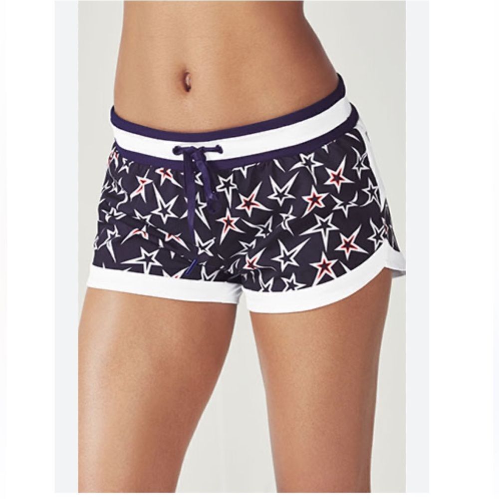 NWT- Fabletics Riho Short Women's Star Patterned Navy Shorts